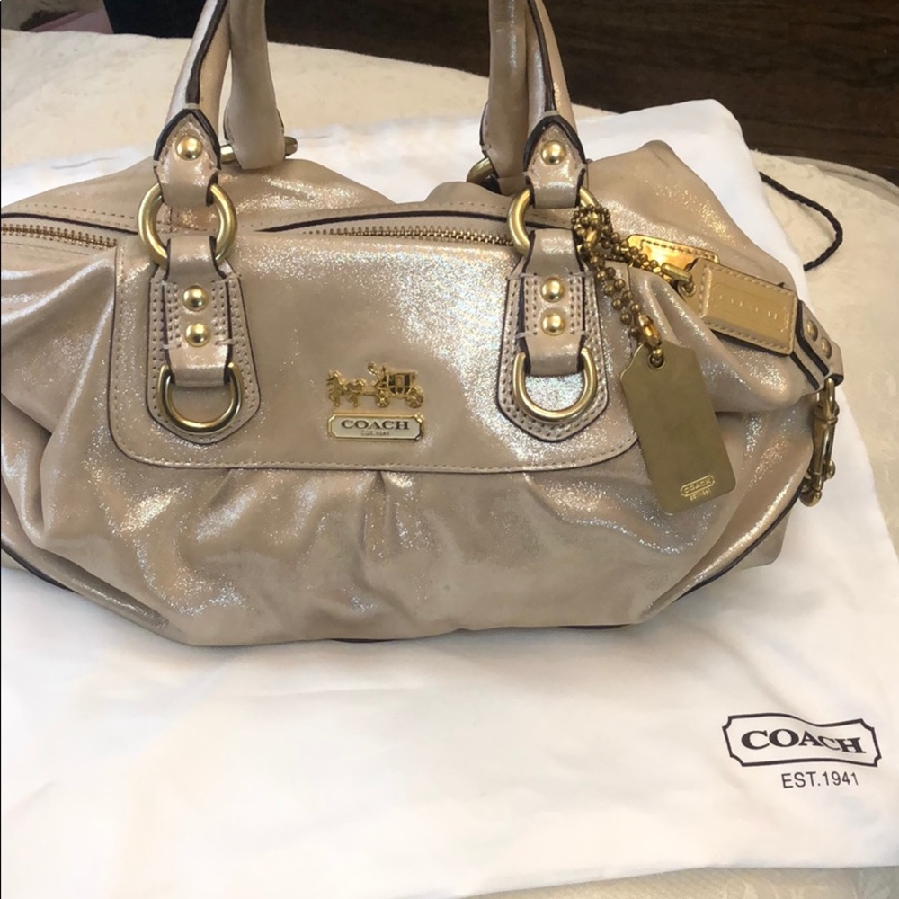 Coach Bag metallic soft feel
